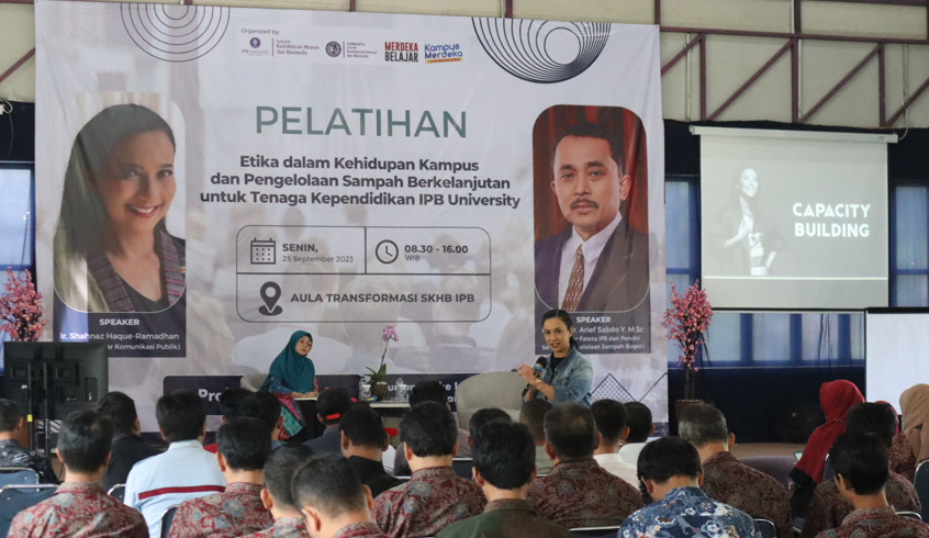 SKHB IPB University Selenggarakan Pelatihan Etika dalam Kehidupan Kampus serta Pengelolaan Sampah Berkelanjutan