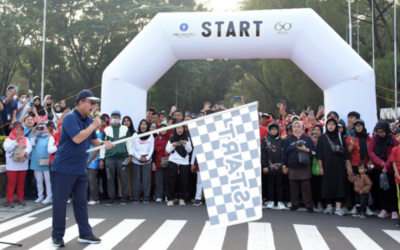 Keseruan Jalan Pagi Sehat dalam Rangka Dies Natalis ke-60 IPB University