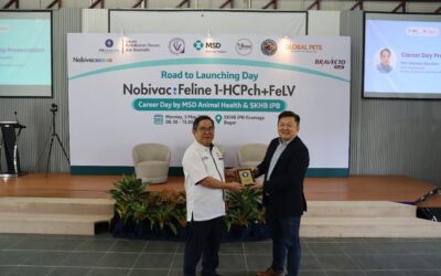 Kolaborasi kerjasama Strategis SKHB dan MSD Animal Health dalam rangka penyelenggaran kegiatan Career Day: Road to Launching Day Nobivac Feline 1-HCPch+FeLV