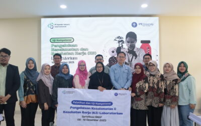 SKHB IPB University Sukses Gelar Uji Kompetensi Pengelolaan K3 Laboratorium Berstandar BNSP