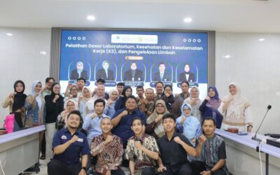 Tingkatkan Keterampilan dan keselamatan Kerja, SKHB IPB Gelar Pelatihan Dasar Laboratorium, Kesehatan dan Keselamatan Kerja (K3), dan Pengelolaan Limbah.