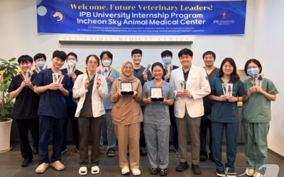 Mahasiswa dari SKHB, menyatakan kepuasan yang tinggi setelah mengikuti program magang satu bulan pertama mereka di sebuah klinik hewan di Korea Selatan